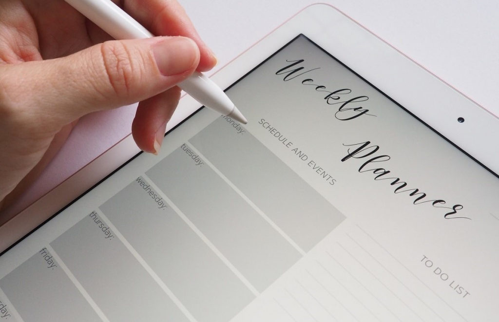 The example of a planner app template.