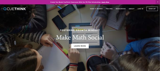 CueThink website screenshot.