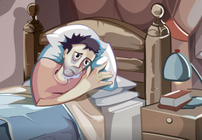 What Besides Insomnia Makes the Older Waiter Reluctant to Go to Bed?