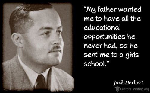 Jack Herbert quote.