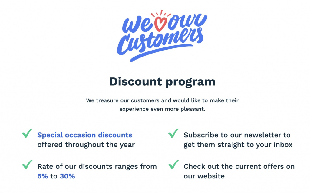 The picture lists IvyPanda’s special occasion discounts and offers throughout the year.