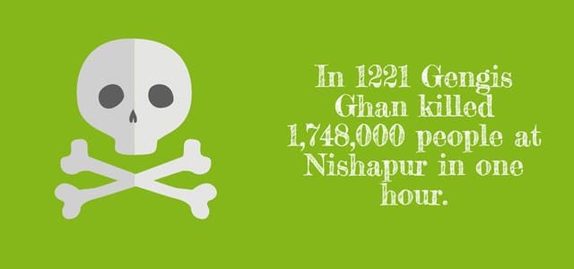 History essay fact about Genghis Ghan.