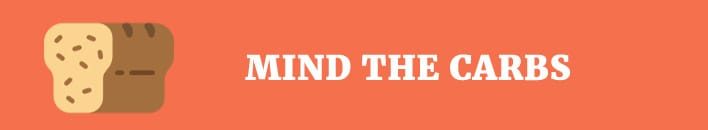 Mind the carbs - tips for eating healthy in college.