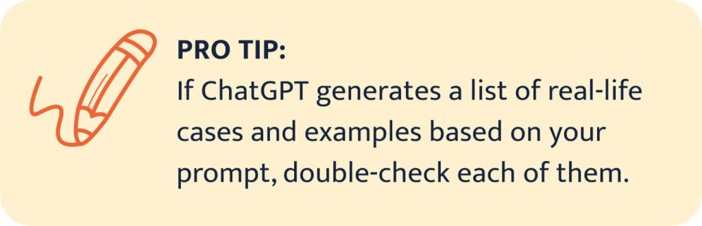 Pro tip for fact-checking AI-generated cases and examples. 