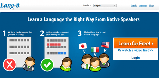 Lang-8 is language learning platform where native speakers correct what you write.