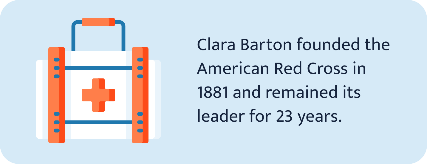 Clara Barton.