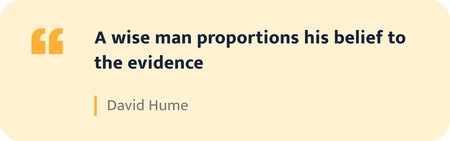 David Hume quote.