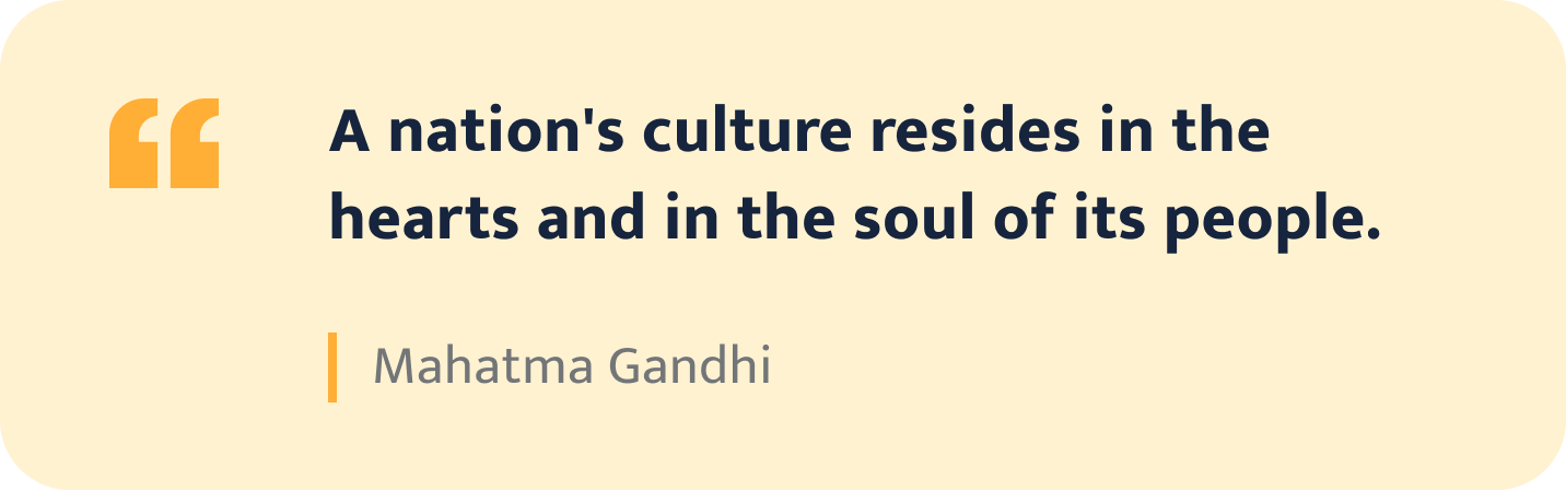 Mahatma Gandhi quote.
