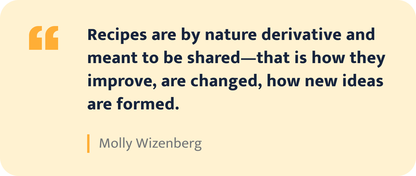 Molly Wizenberg quote.