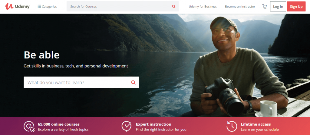 Udemy website screenshot.