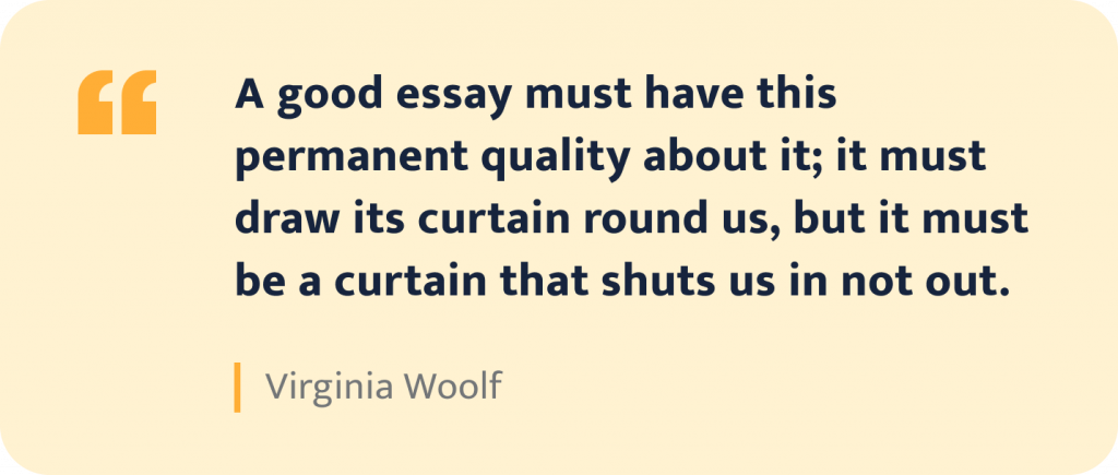 Virginia Woolf quote.